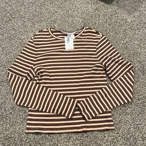 fitted stripped long sleeve